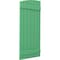 Ekena Millwork Americraft 6-Board (2 Batten) Wood Joined Board-n-Batten Shutters w/Ellipt Top, ARW101BE621X77LPH, PR ARW101BE621X77LPH - alternate 4